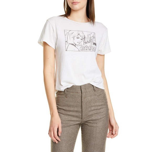 RE/DONE / Youโre Cute Tee in Vintage White - Picture 8 of 8